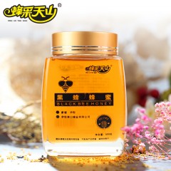 新疆特产寨口 蜂采天山 黑蜂蜂蜜500g瓶装