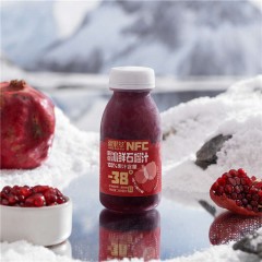 疆果萃 新疆NFC冰鲜石榴汁非浓缩果汁200ml*6瓶