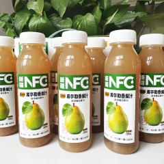 疆憨憨新疆库尔勒香梨NFC100％纯果汁饮料瓶装0蔗糖0添加0防腐300ml/瓶*8瓶