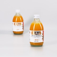 悦天山果汁礼盒沙棘汁玻璃瓶300ml*8瓶装