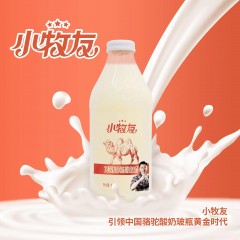 新疆特产小牧友发酵驼奶风味酸奶饮品320ml*12瓶/箱