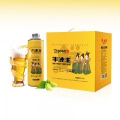 新疆乌苏市牛沫王鲜啤劳道小麦精酿啤酒新疆礼物高端啤酒