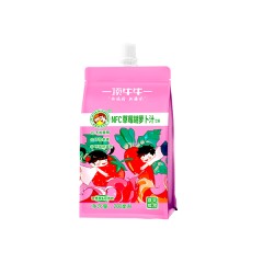 NFC草莓胡萝卜汁维C爆表无添加原果鲜榨儿童辅食孕妇推荐清甜可口200ml*10袋