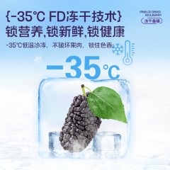 翻果山新疆冻干水果桑葚冻干零添加非油炸25g三袋