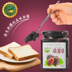 新疆桑葚伊犁特产果乐祥桑葚果酱果肉早餐酸奶伴侣256克瓶装包邮