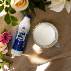 新疆特色饮料夏季饮品酸奶刨冰酸奶饮料酸奶含乳酸新疆产地直发玻璃瓶350ml*5瓶