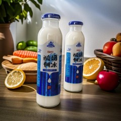 新疆特色饮料夏季饮品酸奶刨冰酸奶饮料酸奶含乳酸新疆产地直发玻璃瓶350ml*5瓶