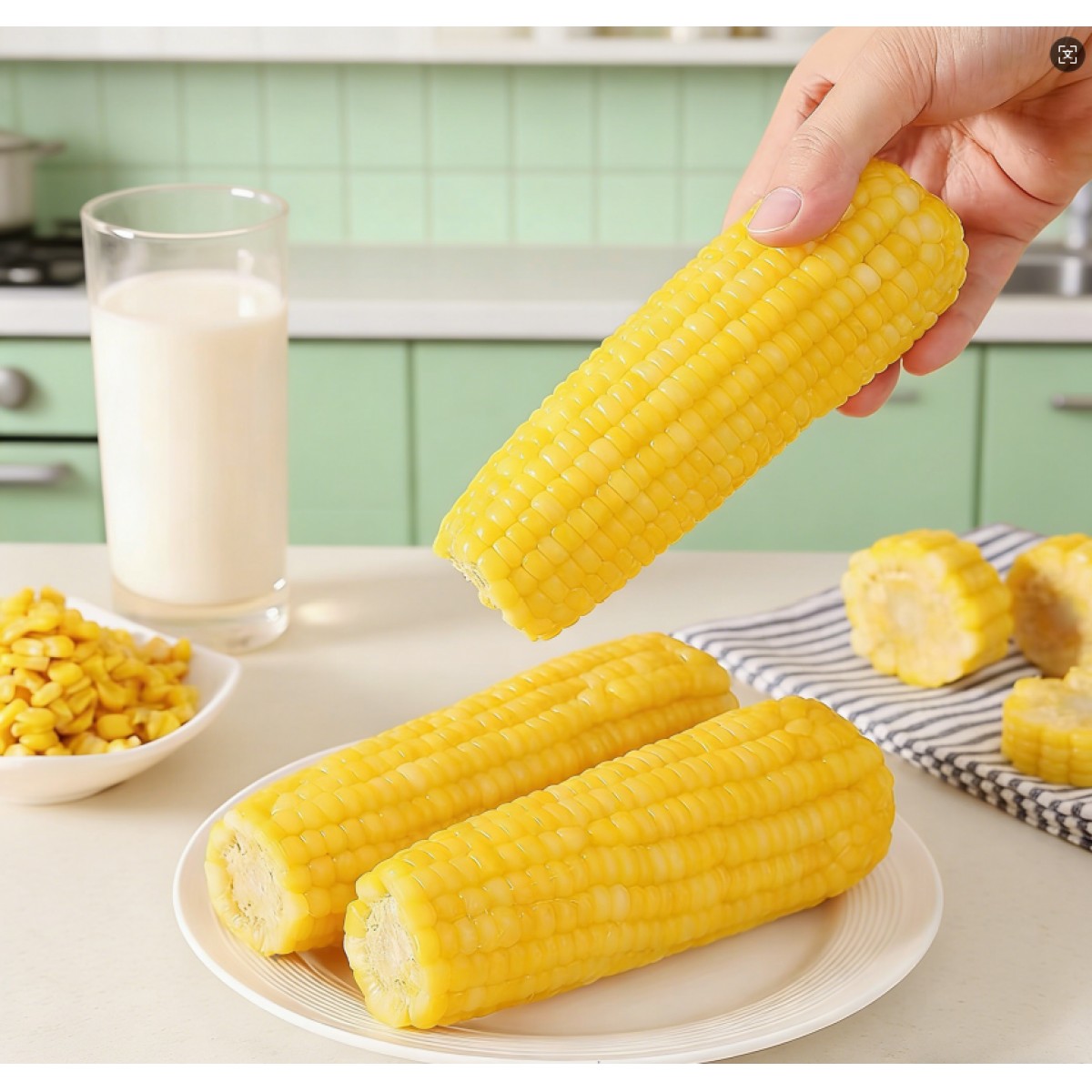 馋小棒鲜食玉米白糯玉米黄糯玉米现摘现发独立包装真空锁鲜居家必备