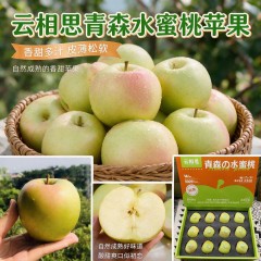 云相思 新疆青森水蜜桃苹果 树上自然熟 香甜多汁 皮薄松脆 产地直发