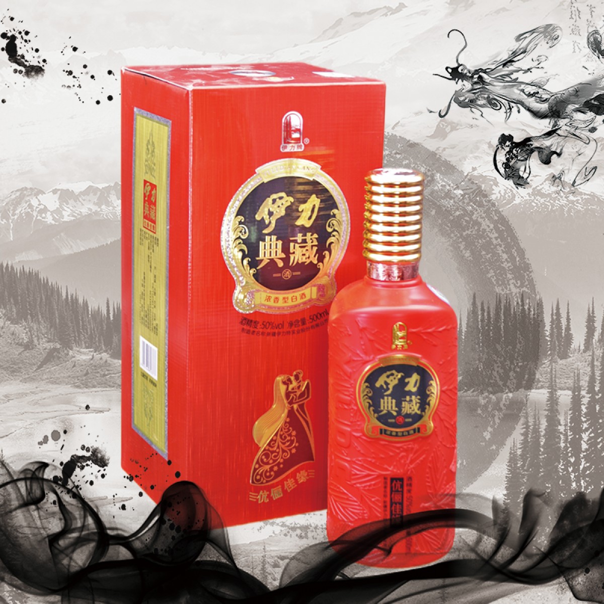 伊力特 50度伊力典藏伉俪佳缘500ml